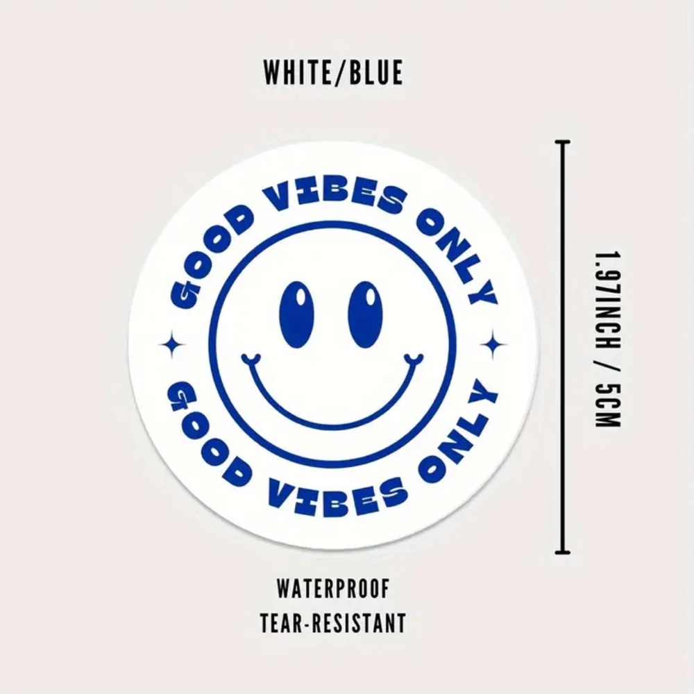 10 Good Vibes Only Stickers